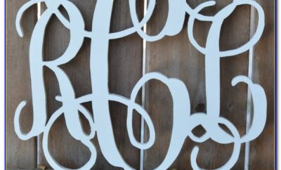 18 Inch White Wooden Letters