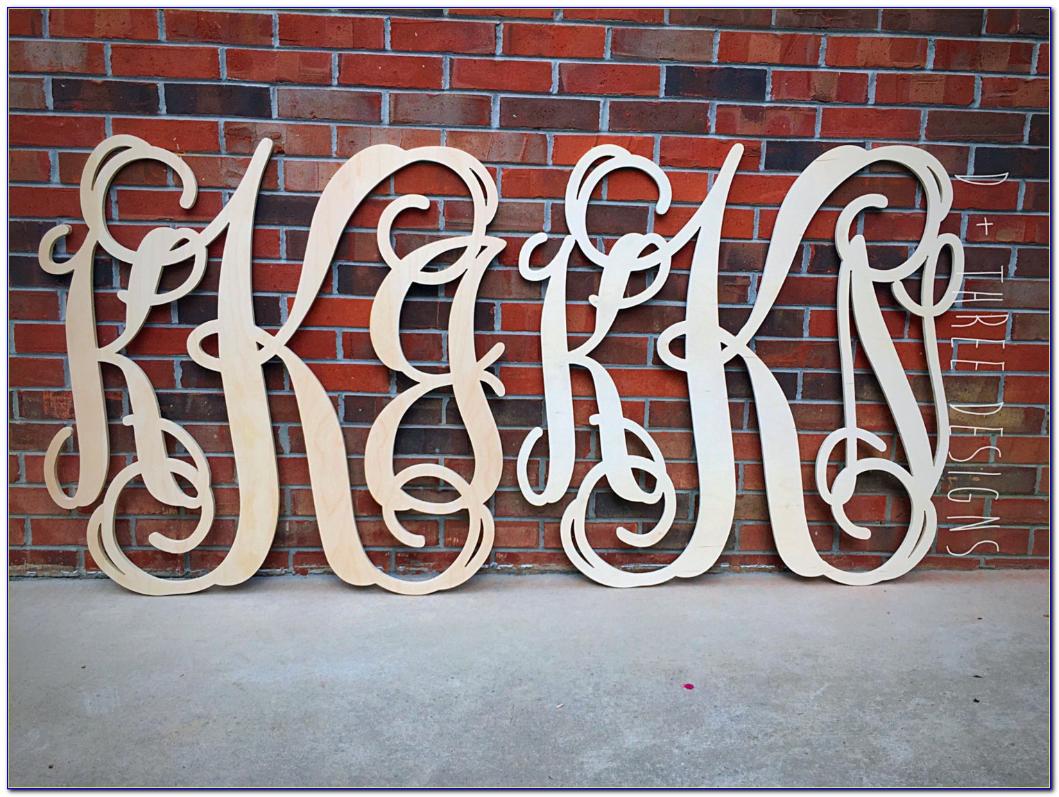36 Inch Wooden Letter B