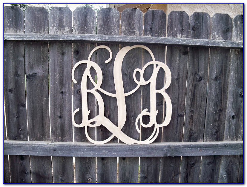 36 Inch Wooden Monogram Letters