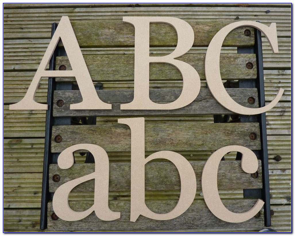 8 Wooden Alphabet Letters