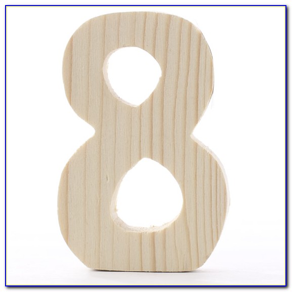 8 Wooden Block Letters