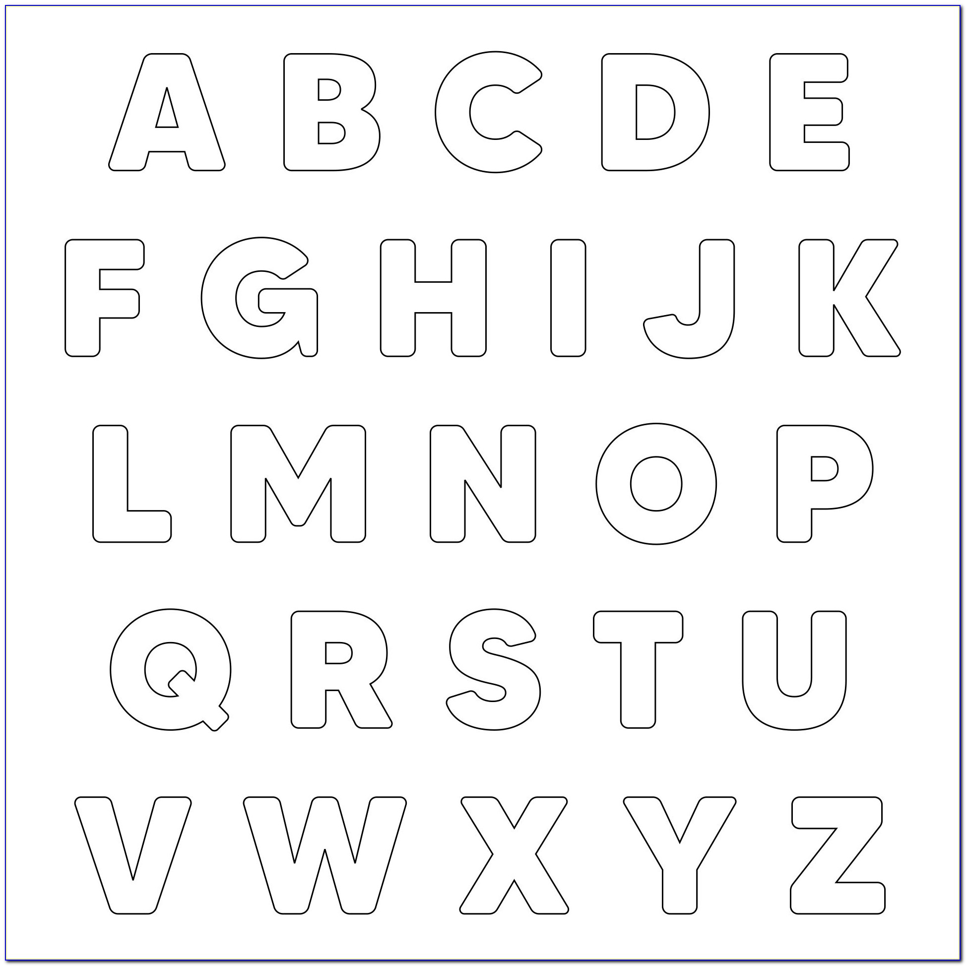 Alphabet Letters To Print And Cut Out Lowercase