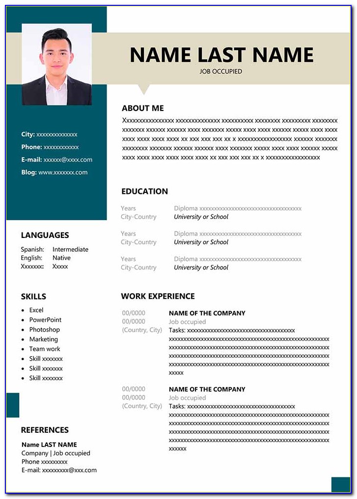 Attractive Resume Templates Free Download Without Sign Up
