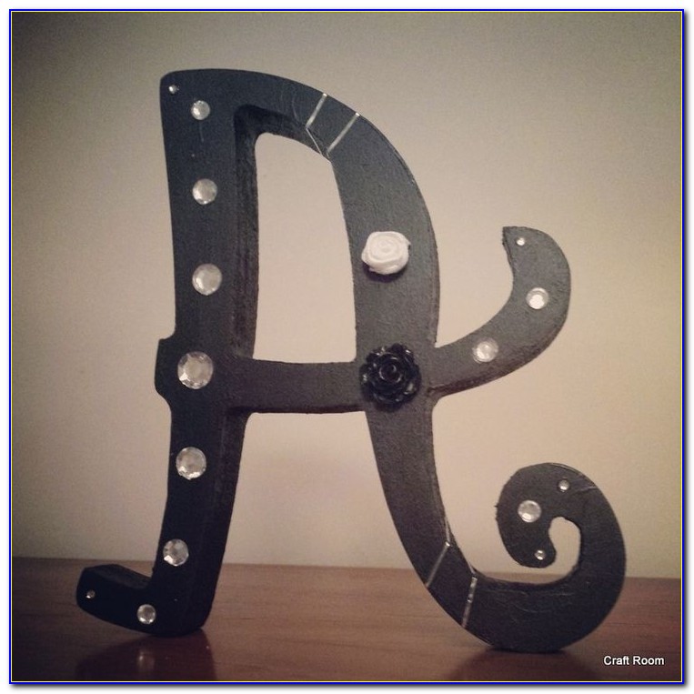 Black Wooden Letters Wall Decor