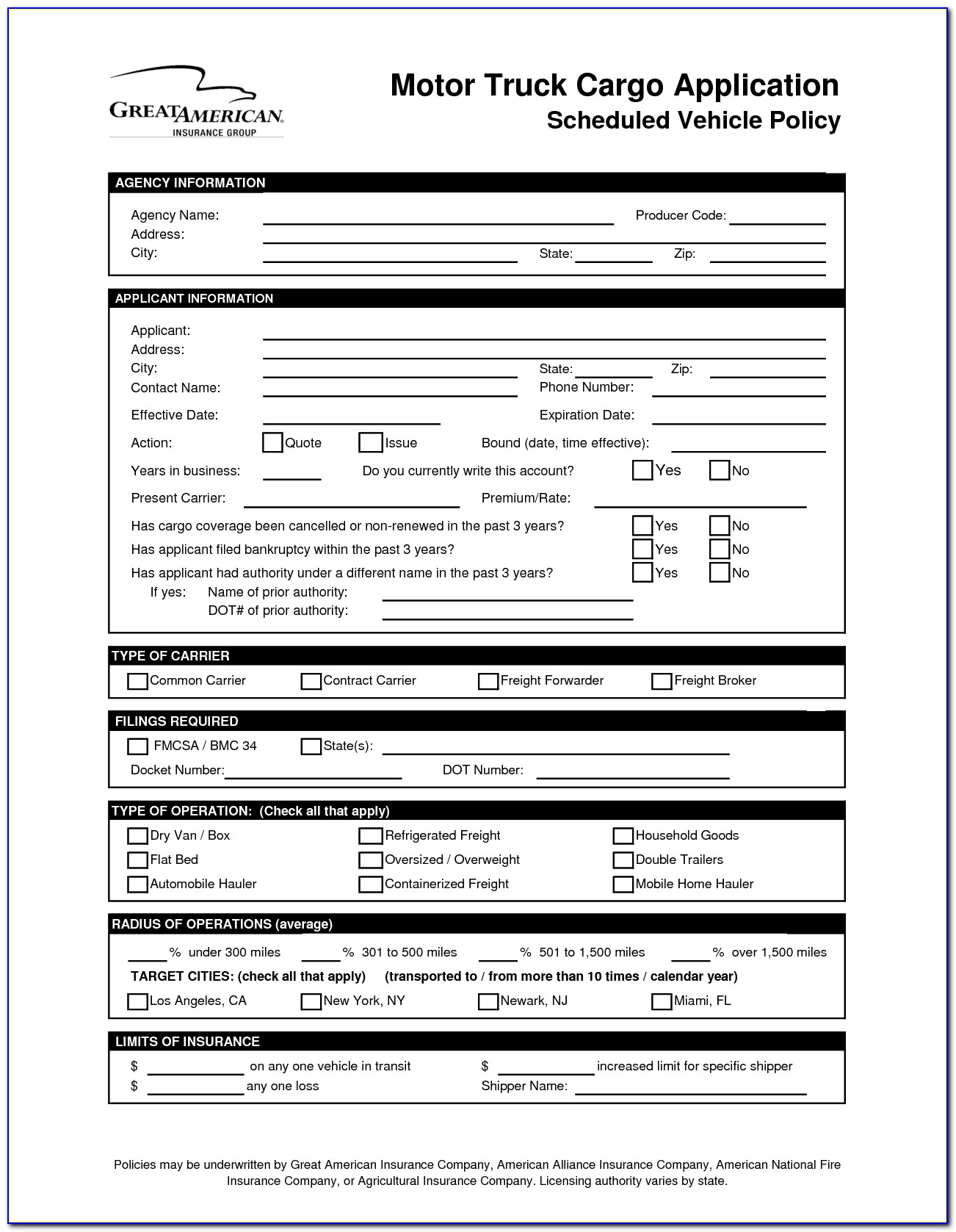 Blank Job Application Form Word Document