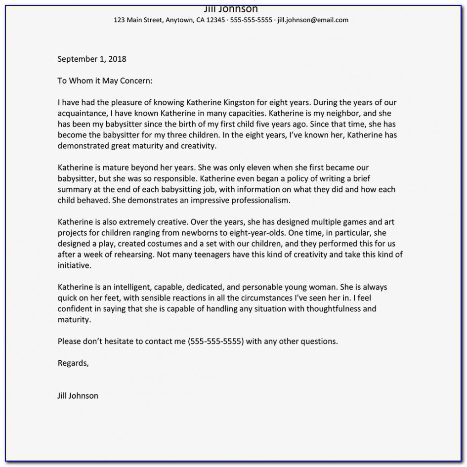 Character Reference Letter For Immigration Uk