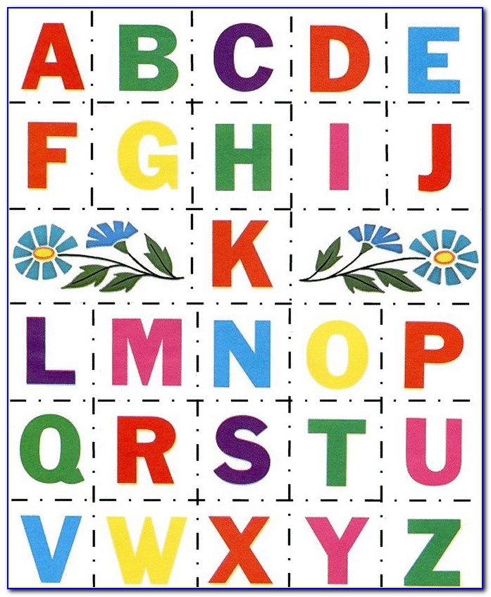 Coloured Alphabet Letters To Print And Cut Out