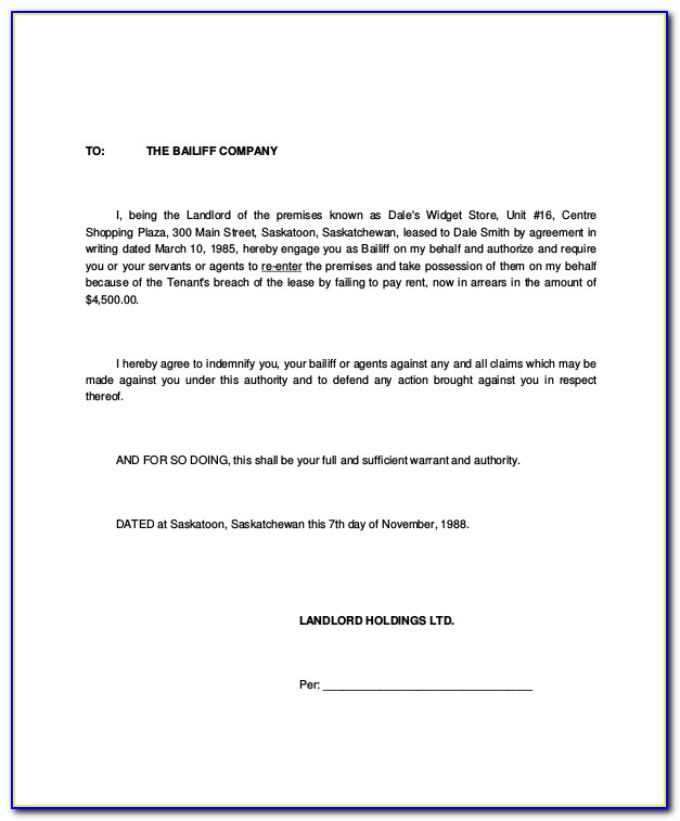 Commercial Lease Termination Letter From Tenant To Landlord