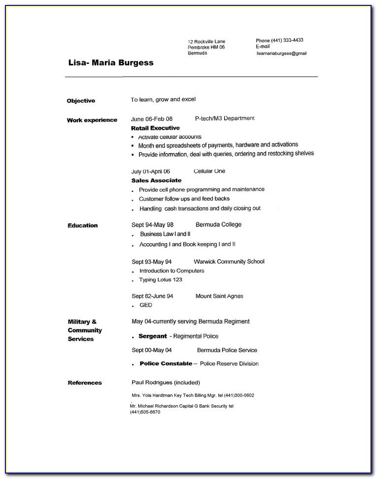 Copies Of Resumes For Customer Service