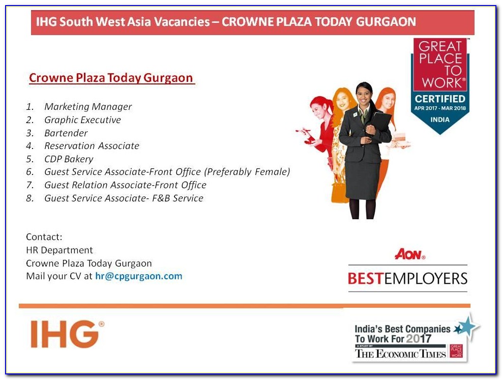 Crowne Plaza Hotel Job Application