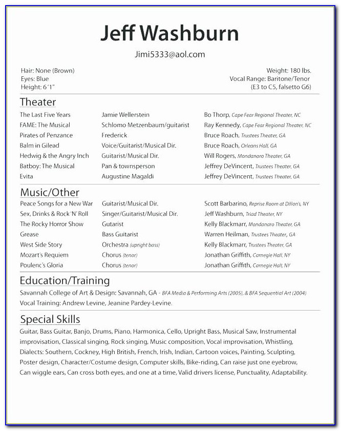 Download Resume Template Word Doc