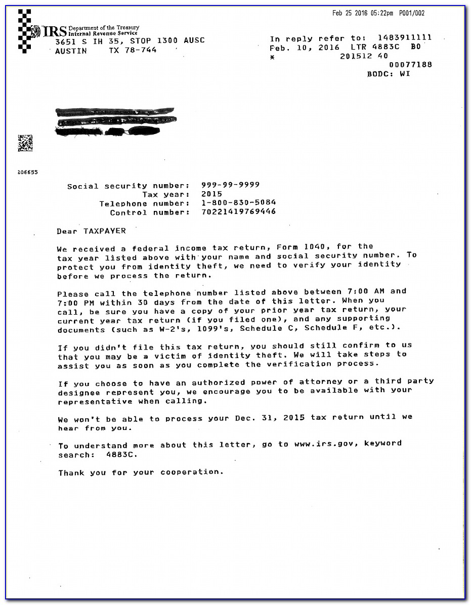 Example Of Irs Hardship Letter