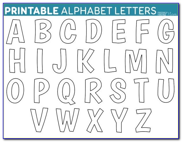 Free Black Alphabet Letter Templates To Print