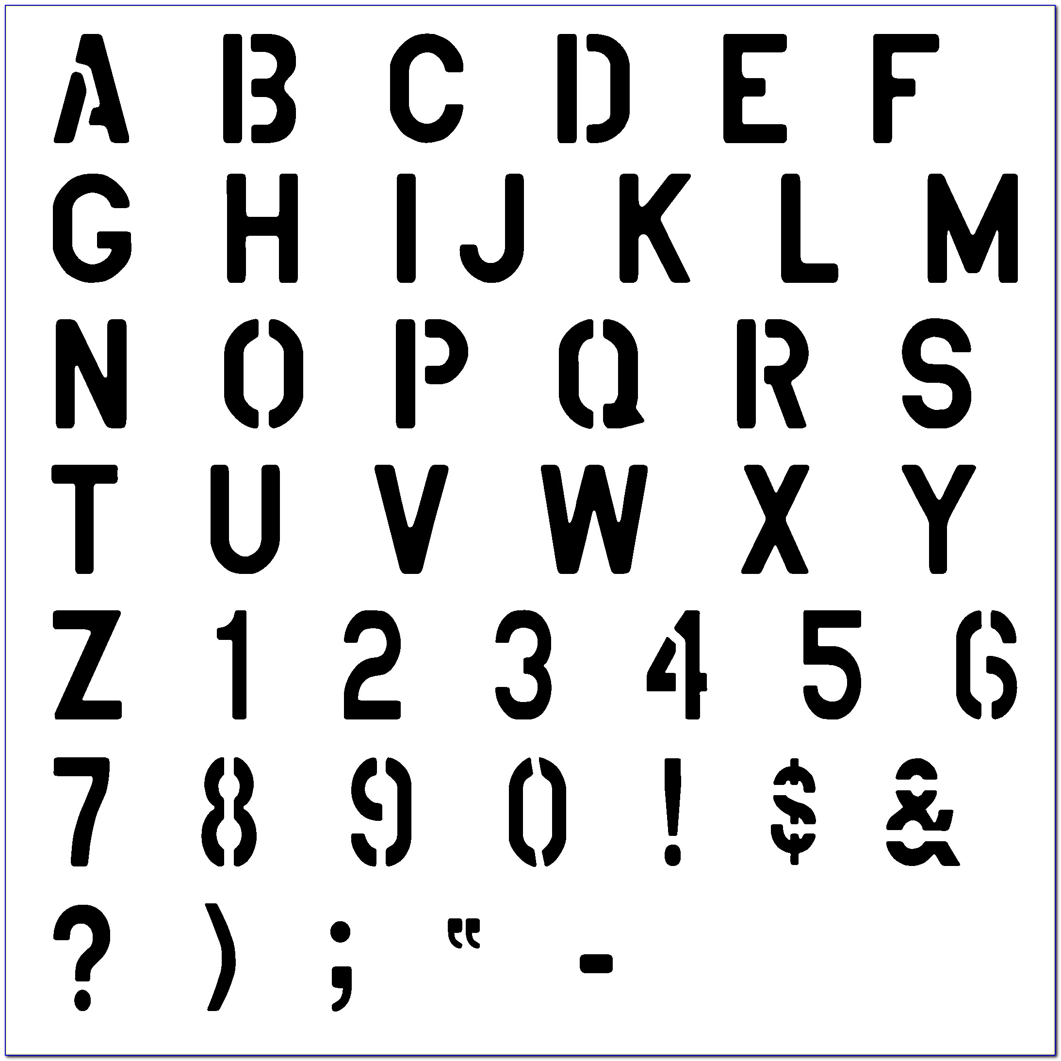 Free Lowercase Alphabet Letter Templates To Print