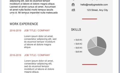 Free Modern Resume Template For Word