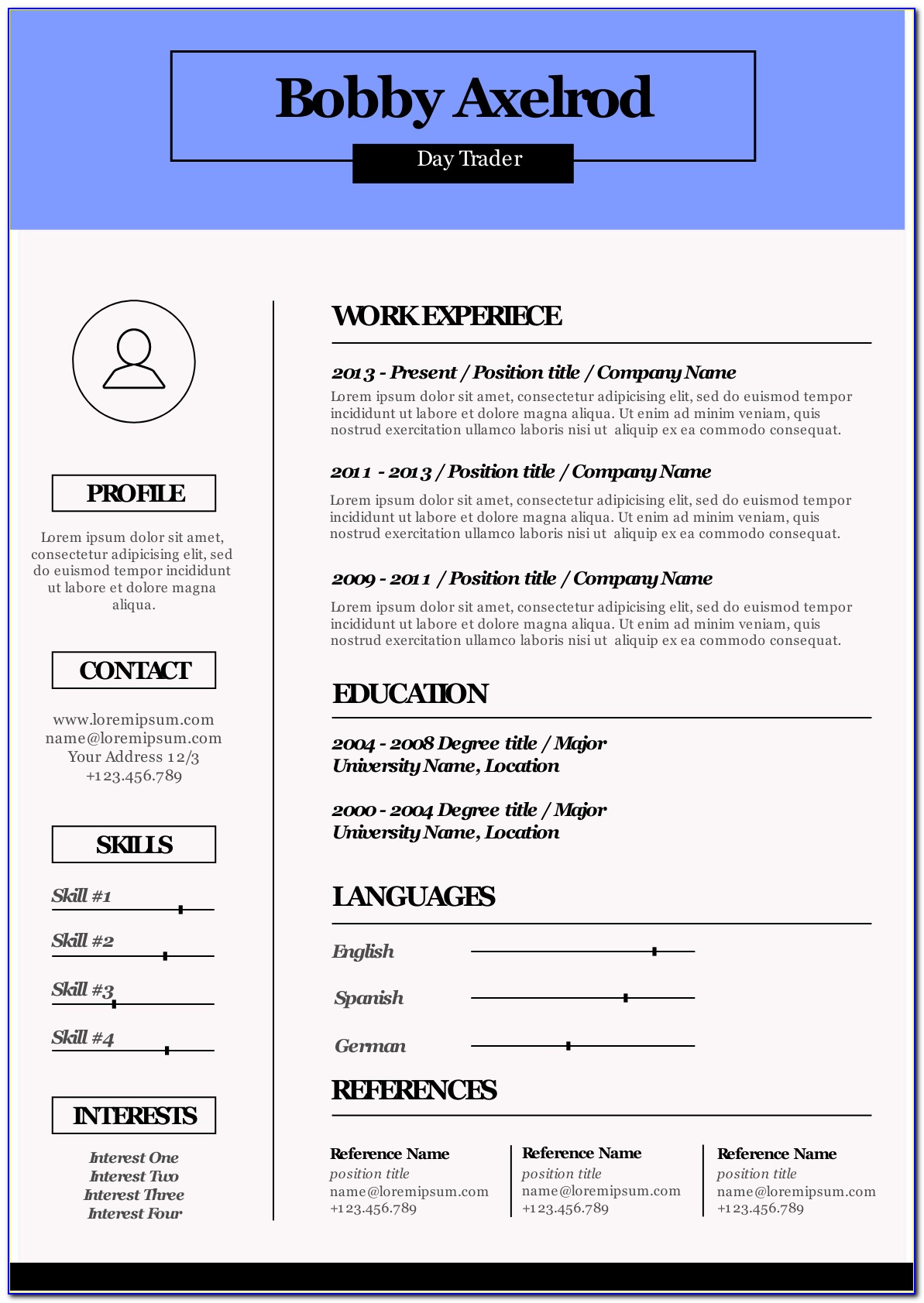 Free Printable Resume Templates 2020