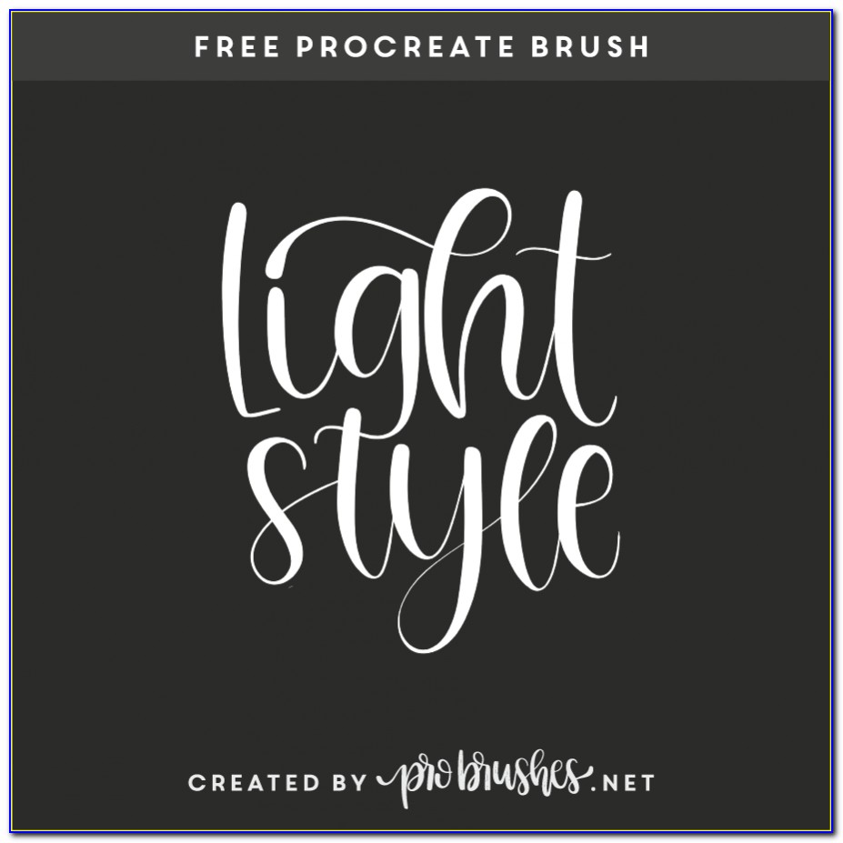 Free Procreate Hand Lettering Brushes