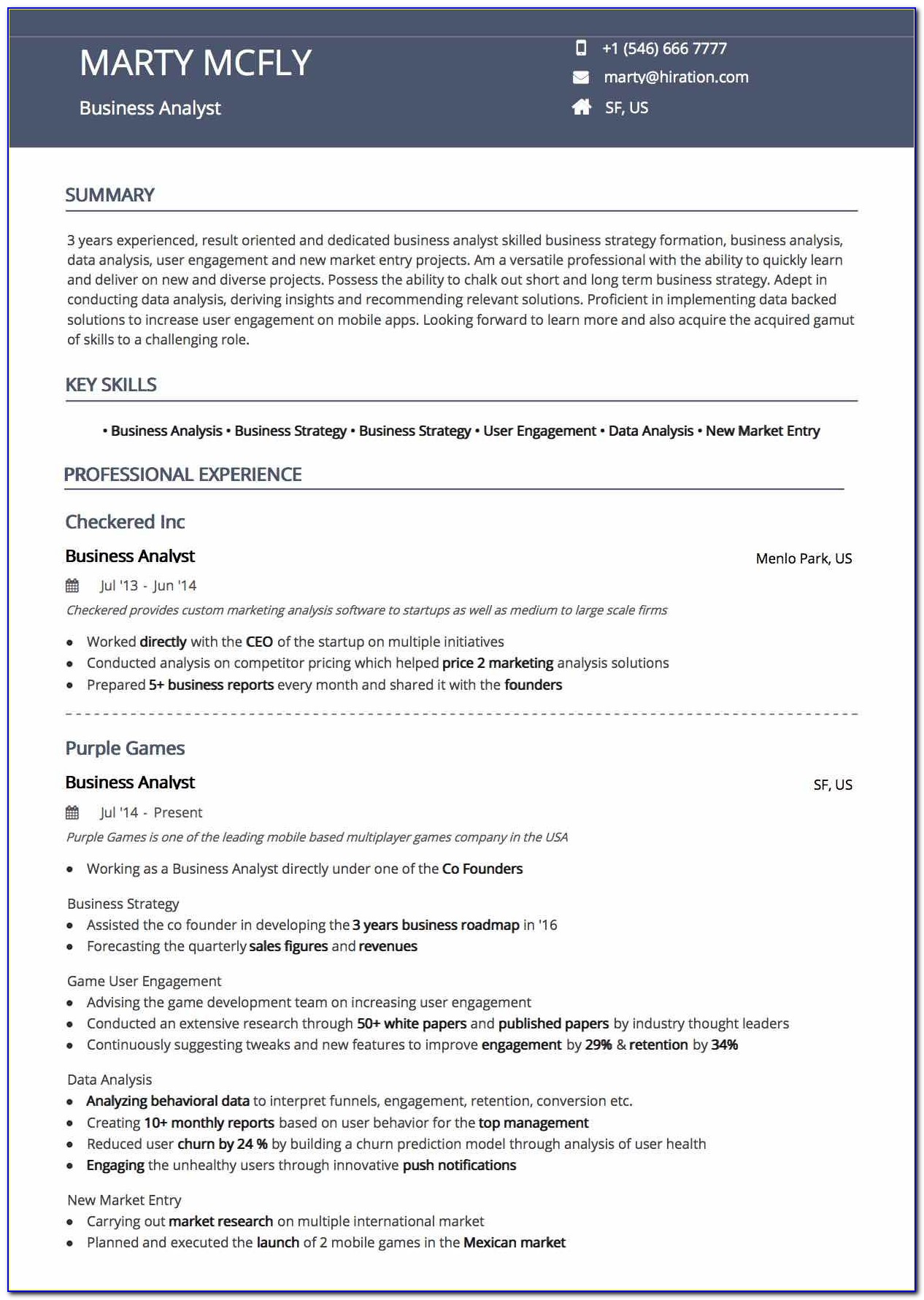 Free Resume Creator And Download