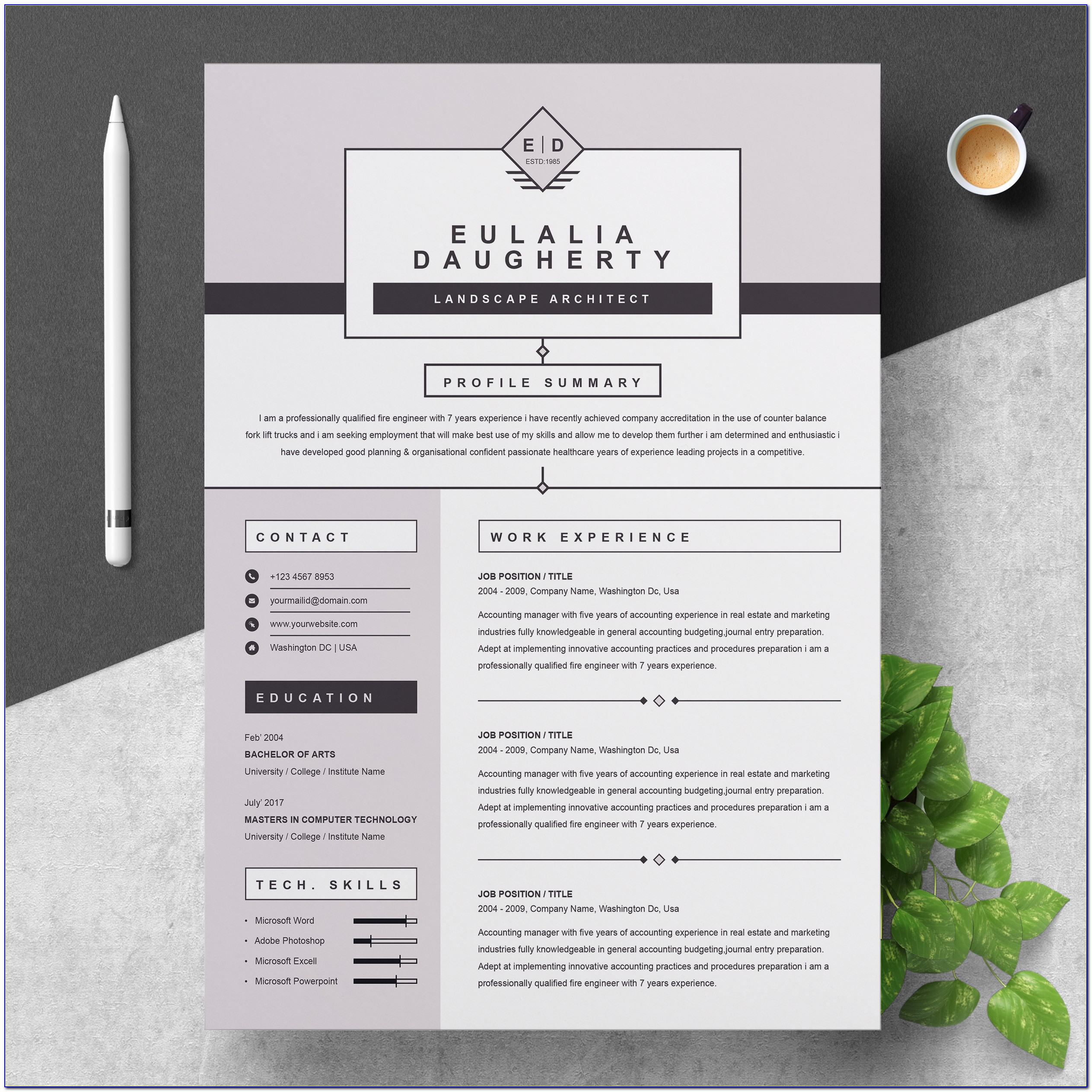 Free Resume Templates Multiple Pages