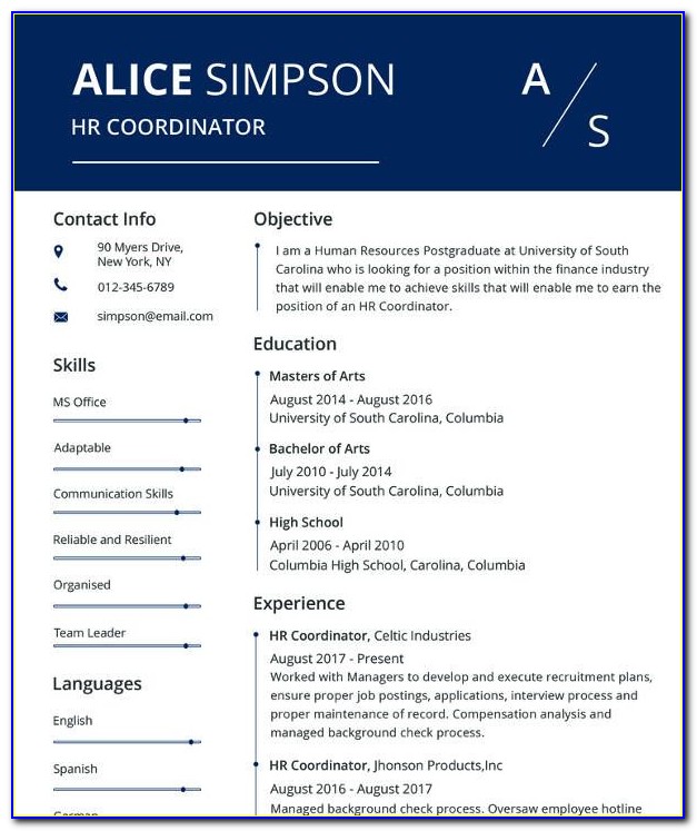 Free Resume Templates Word For Mac