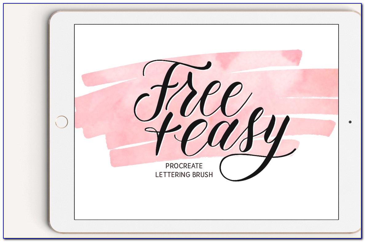 Free Watercolor Lettering Brushes Procreate