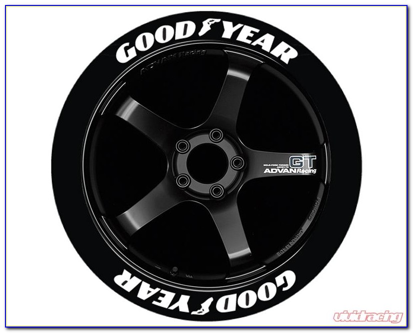 Goodyear White Letter Tires Decals