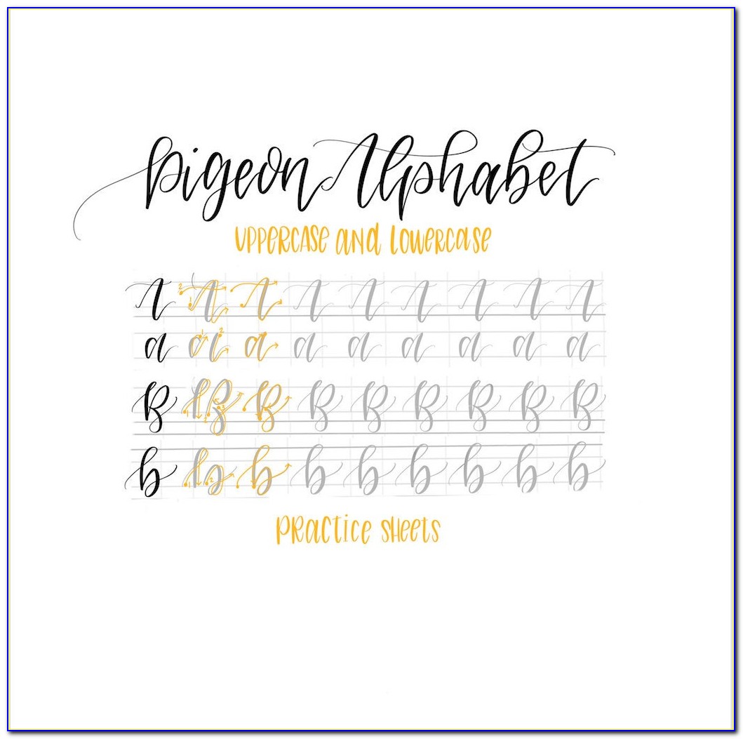 Hand Lettering Practice Sheets Download
