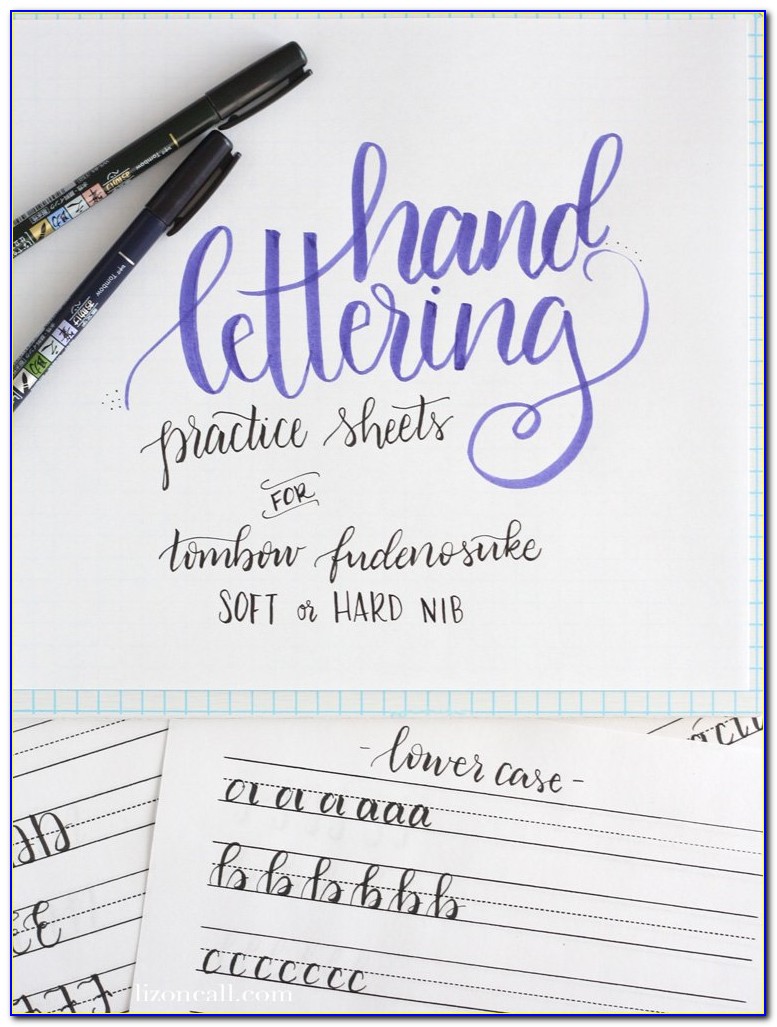 Hand Lettering Practice Sheets Pdf Free