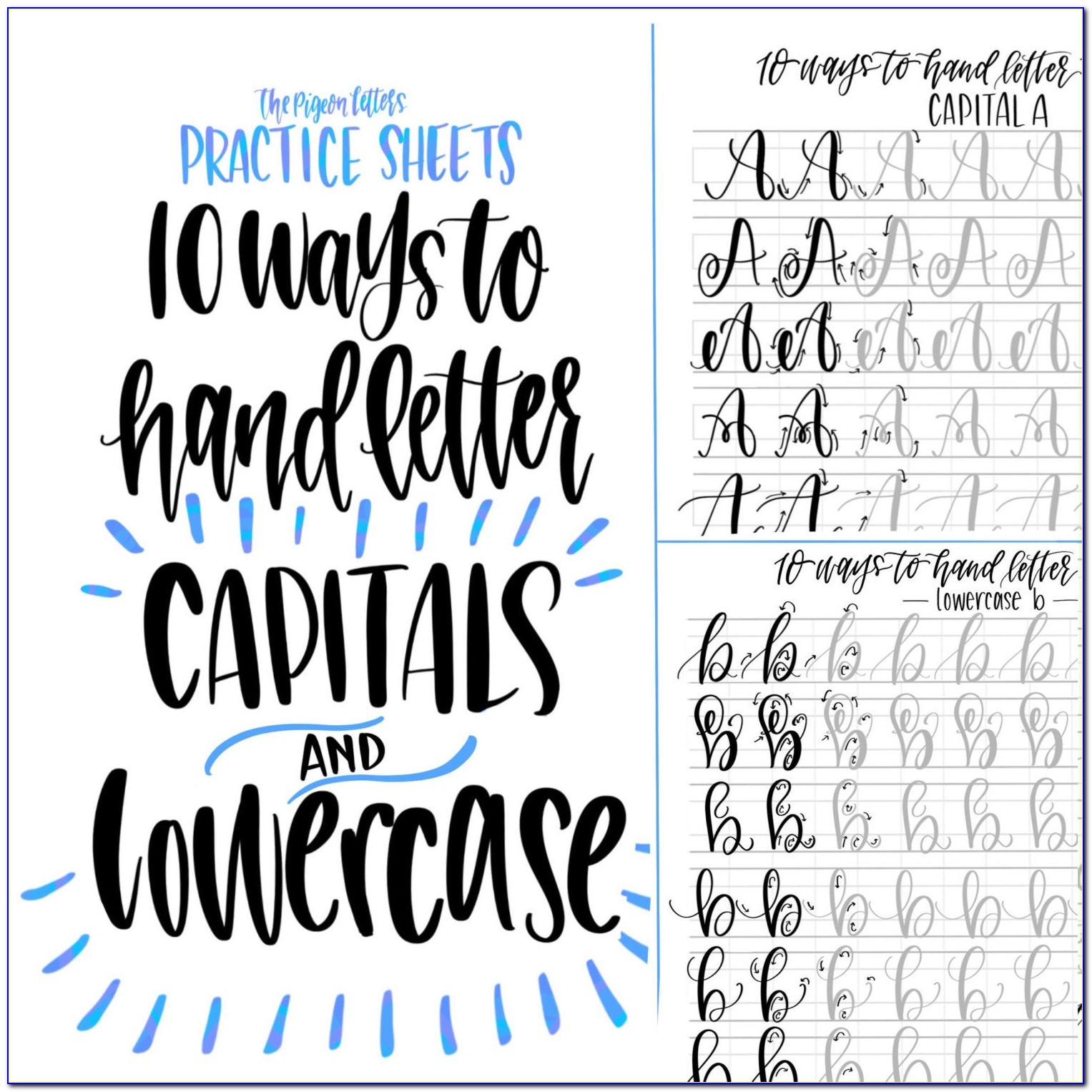 Hand Lettering Practice Sheets Printable