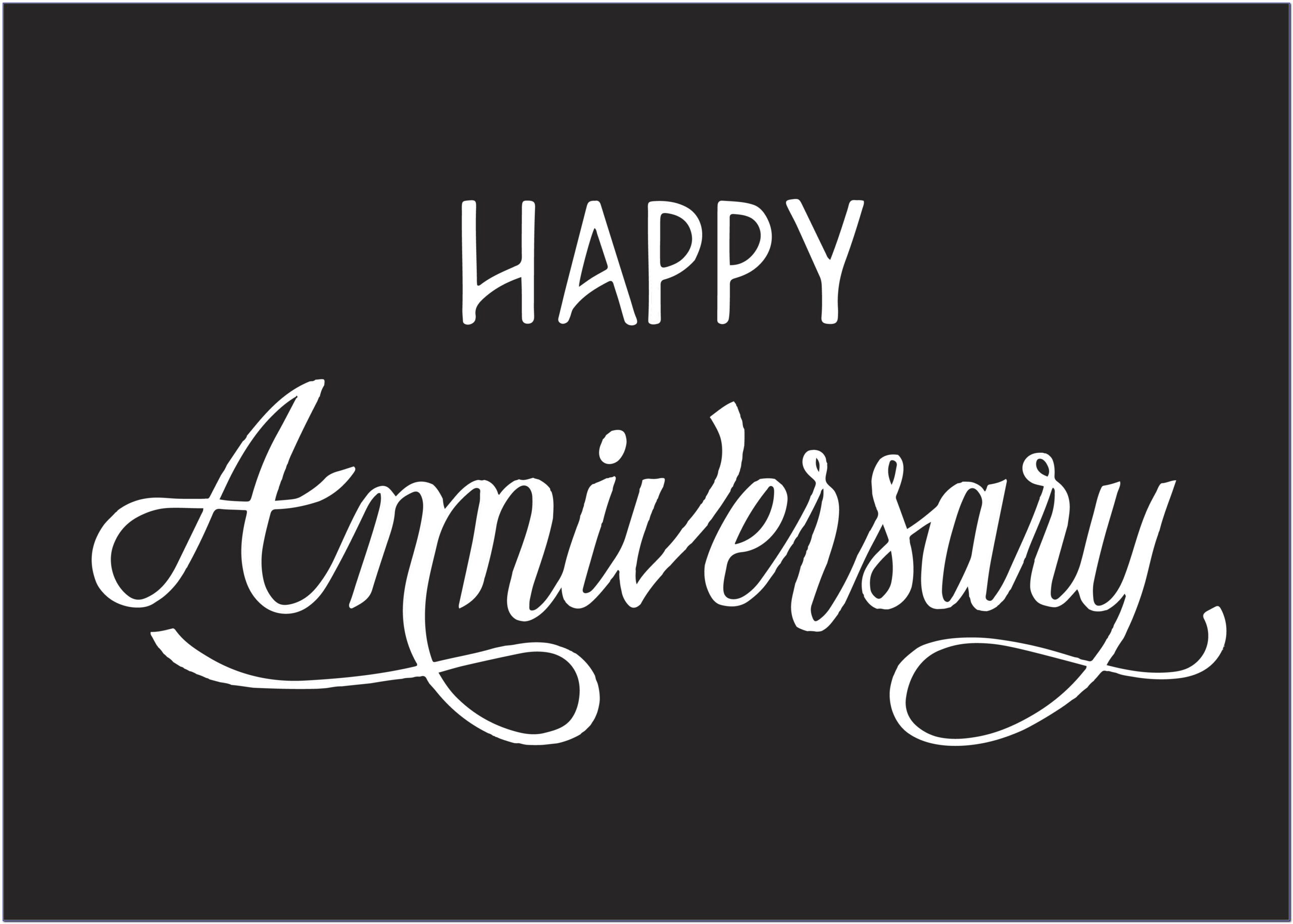 Happy Anniversary Lettering Banner