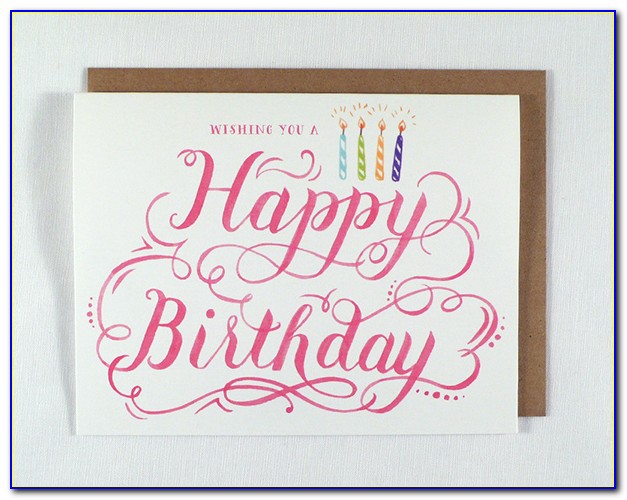 Happy Birthday Hand Lettering Anleitung