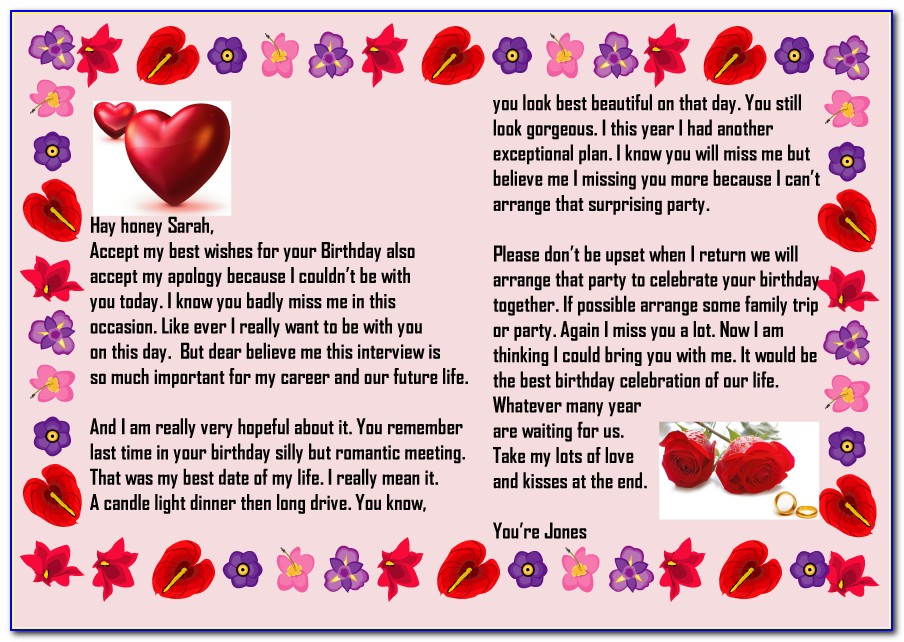 Happy Birthday Letter To Girlfriend's Mom