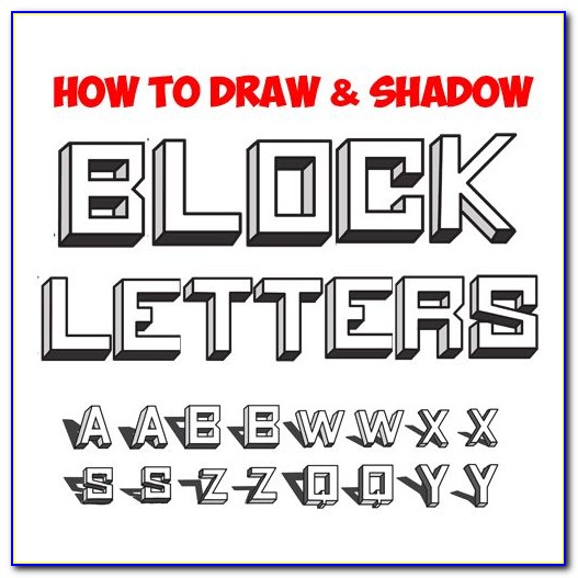How To Do Fancy Block Letters