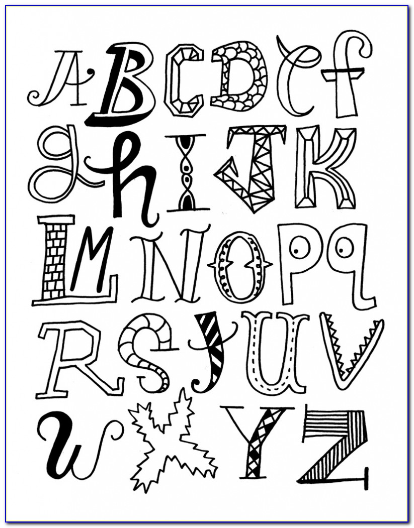 How To Draw Fancy Block Letters