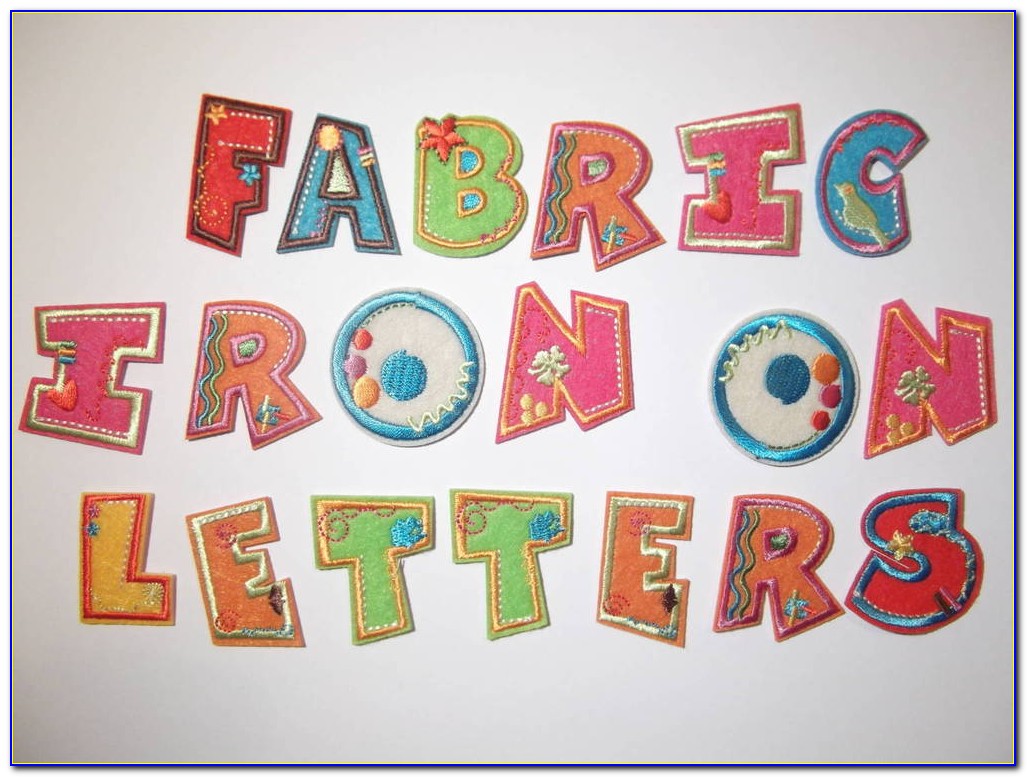 Iron On Embroidered Letters Joann