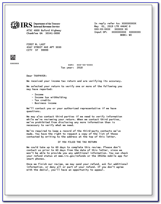 Irs Financial Hardship Letter