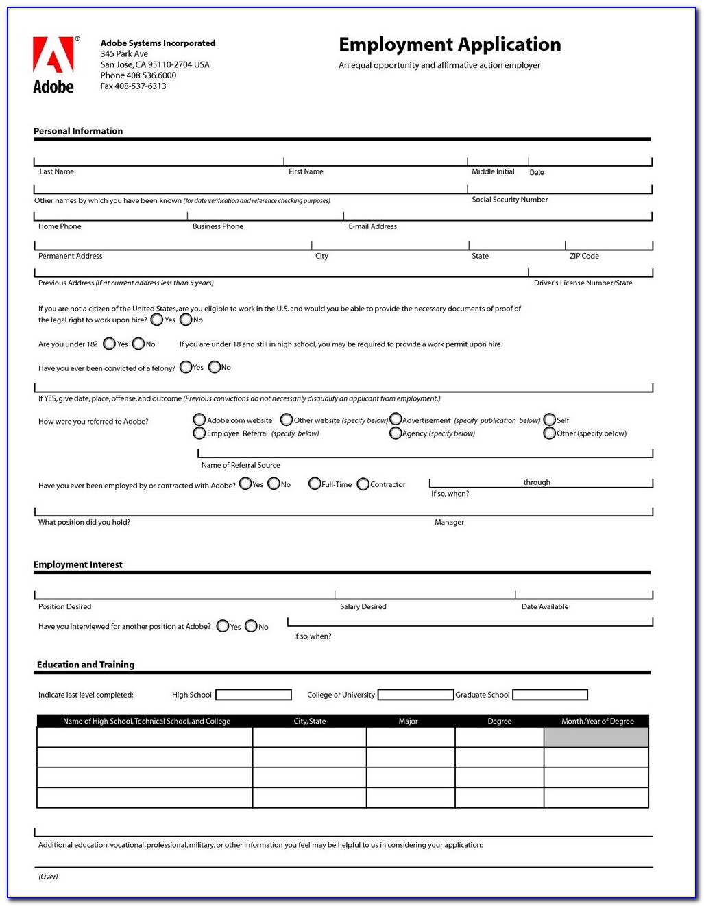 Job Application For Safeway Grocery Store