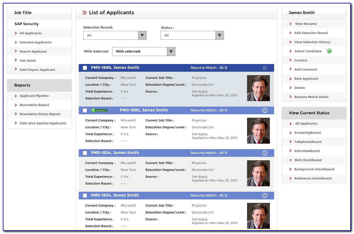 Job Board Applicant Tracking System