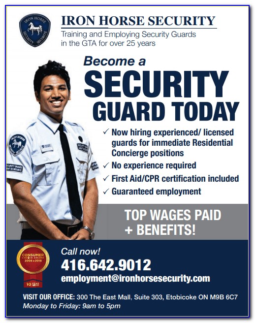 Job For Security Guard In Canada