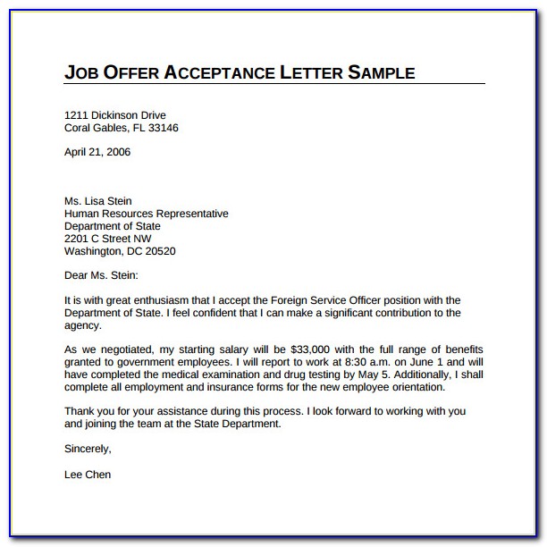 Job Offer Letter Sample Pdf Dubai