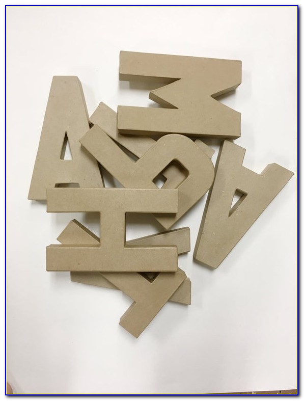 Large 3d Paper Mache Letters