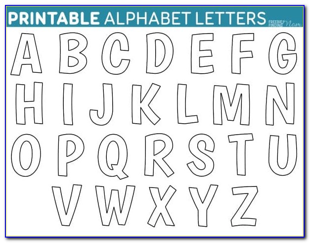 Large Alphabet Letters To Print And Cut Out