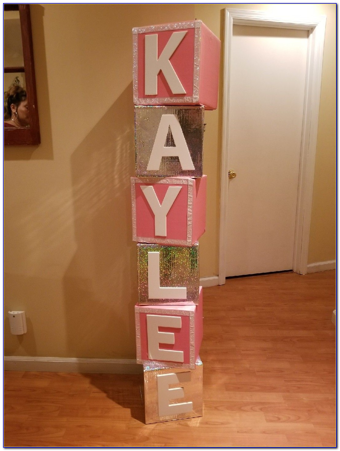 Large Block Letters For Baby Shower