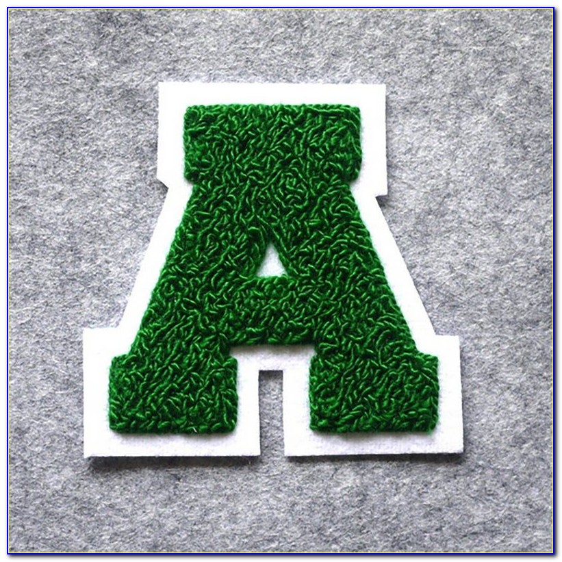 Large Chenille Letter Patches