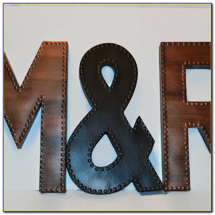 Large Metal Letters Wall Art