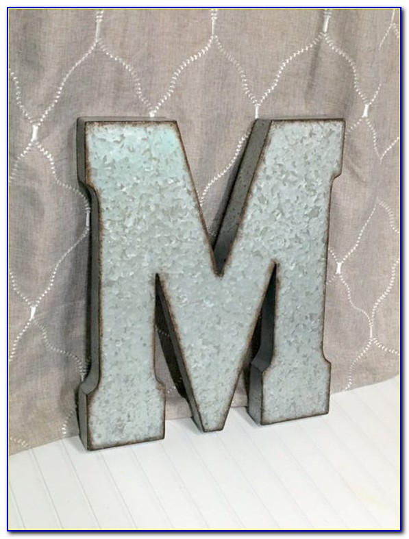 Large Metal Monogram Letters For Wall