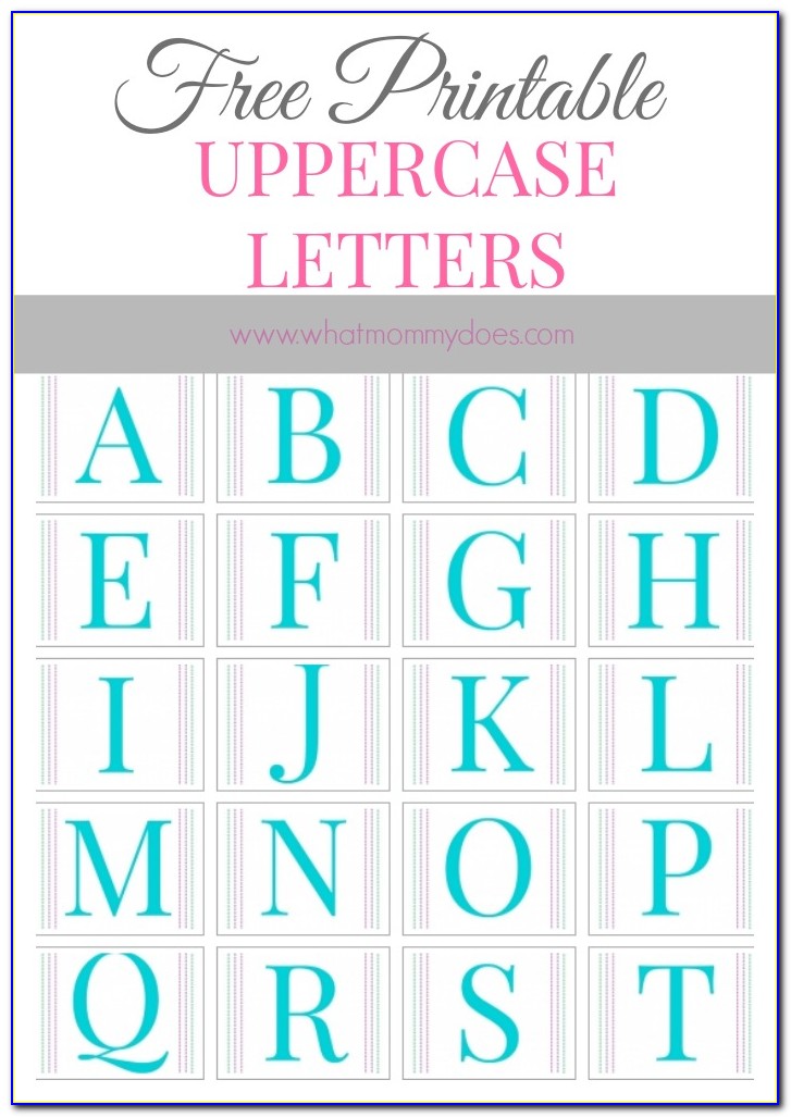 Large Printable Letters For Banners Free