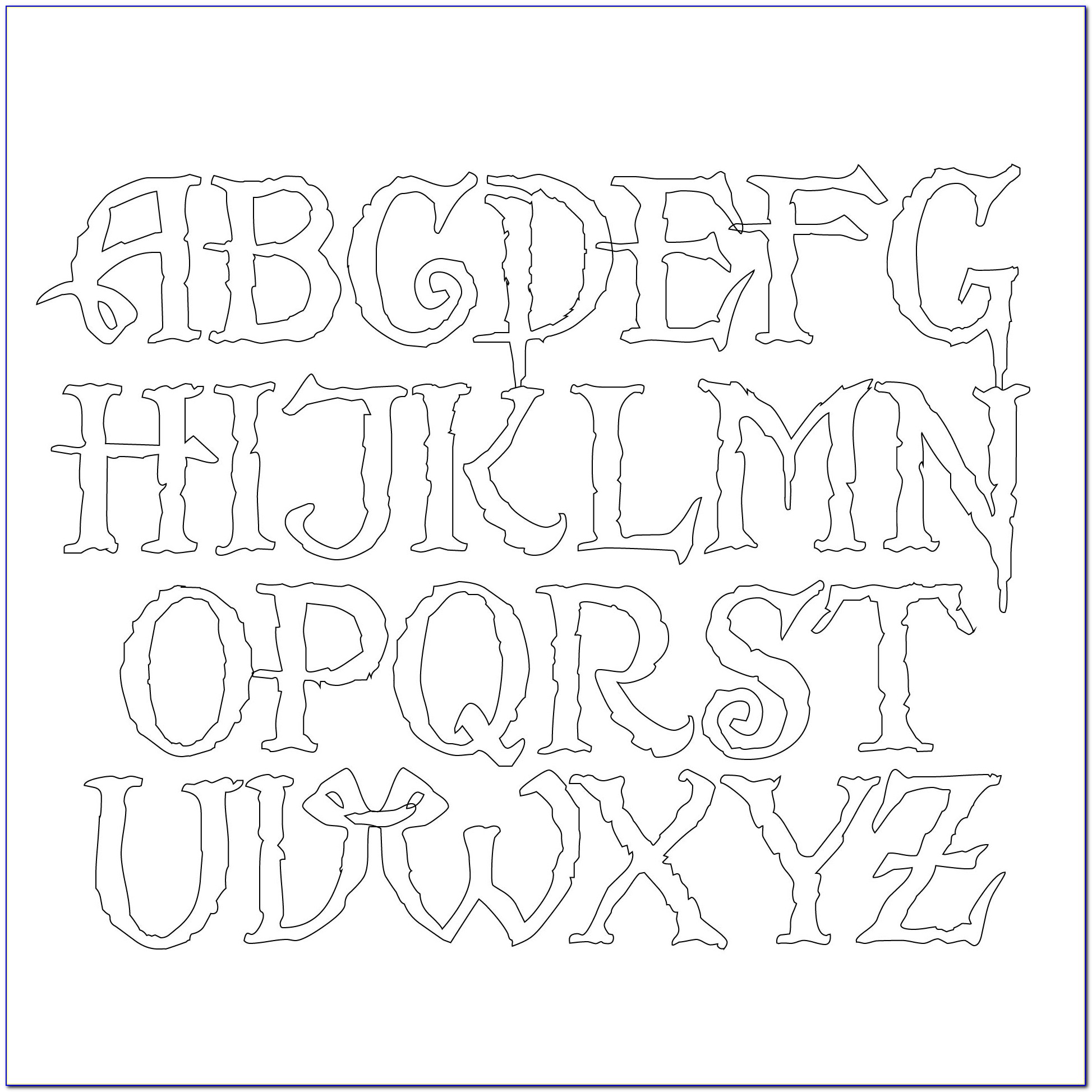 Large Printable Letters To Cut Out