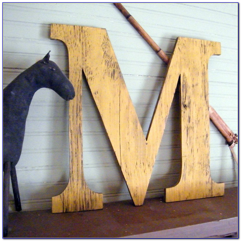 Large Wall Wooden Letters