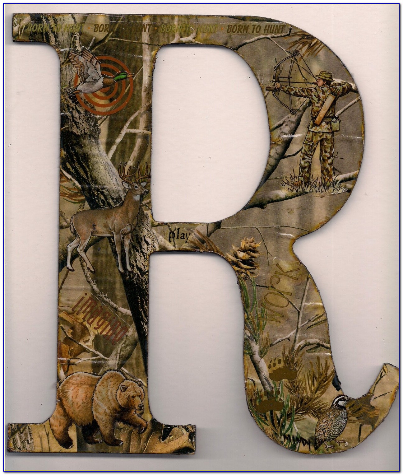 Large Wooden Letter Wall Decor